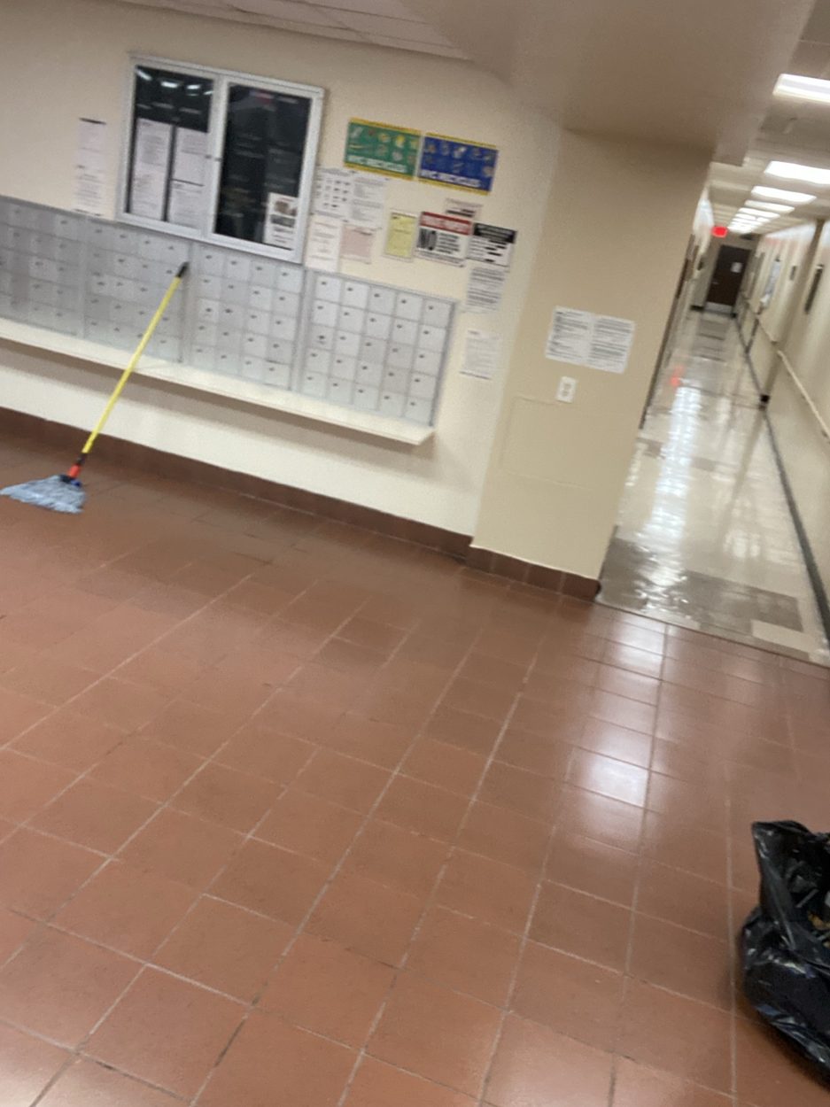 Commercial hallway flooring